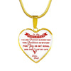 MY DAUGHTER YOU ARE PRECIOUS, SUNSHINE, JOY LOVE DAD - SILVER AND GOLD FINISHED HEART SHAPED NECKLACE AND BANGLE BRACELET (RED ON WHITE) EO - podprintz.com