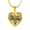 I DON'T HAVE A STEPDAUGHTER, BORN BEFORE I MET HER, SILVER OR GOLD FINISHED HEART SHAPED NECKLACE AND BANGLE BRACELET (BLACK ON TRANSPARENT) EO - podprintz.com