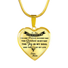 MY DAUGHTER YOU ARE PRECIOUS, SUNSHINE, JOY LOVE MOM - SILVER AND GOLD FINISHED HEART SHAPED NECKLACE (BLACK ON TRANSPARENT) - podprintz.com