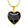 MY DAUGHTER YOU ARE PRECIOUS, SUNSHINE, JOY LOVE DAD - SILVER AND GOLD FINISHED HEART SHAPED NECKLACE (WHITE ON BLACK) - podprintz.com