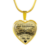 I DON'T HAVE A STEPDAUGHTER, SILVER OR GOLD FINISHED HEART SHAPED NECKLACE AND BANGLE BRACELET (BLACK ON TRANSPARENT) EO - podprintz.com