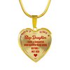I DON'T HAVE A STEPDAUGHTER, BORN BEFORE I MET HER, SILVER OR GOLD FINISHED HEART SHAPED NECKLACE (RED ON TRANSPARENT) - podprintz.com