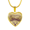 I DON'T HAVE A STEPDAUGHTER, SILVER OR GOLD FINISHED HEART SHAPED NECKLACE AND BANGLE BRACELET (PURPLE ON TRANSPARENT) EO - podprintz.com