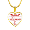 MY DAUGHTER YOU ARE PRECIOUS, SUNSHINE, JOY LOVE MOM - SILVER AND GOLD FINISHED HEART SHAPED NECKLACE (RED ON WHITE) - podprintz.com