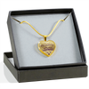 I DON'T HAVE A STEPDAUGHTER, SILVER OR GOLD FINISHED HEART SHAPED NECKLACE AND BANGLE BRACELET (PURPLE ON TRANSPARENT) EO - podprintz.com