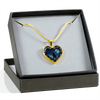 My Daughter, You are Amazing, Silver or Gold Finished Heart Shaped Necklace (Moon & Stars Edition) - podprintz.com