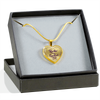 ROCKIN' THE SPOILED, WIFE LIFE - SILVER AND GOLD FINISHED HEART SHAPED NECKLACE (PURPLE TEXT ON TRANSPARENT) - podprintz.com