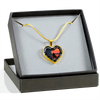 My Daughter, You are Amazing, Silver or Gold Finished Heart Shaped Necklace (Pink Sunset Deck Edition) EO - podprintz.com