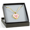 I DON'T HAVE A STEPDAUGHTER, BORN BEFORE I MET HER, SILVER OR GOLD FINISHED HEART SHAPED NECKLACE (RED ON WHITE) - podprintz.com