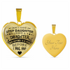 I DON'T HAVE A STEPDAUGHTER, SILVER OR GOLD FINISHED HEART SHAPED NECKLACE AND BANGLE BRACELET (BLACK ON TRANSPARENT) EO - podprintz.com