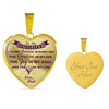 MY DAUGHTER YOU ARE PRECIOUS, SUNSHINE, JOY LOVE DAD - SILVER AND GOLD FINISHED HEART SHAPED NECKLACE AND BANGLE BRACELET (PURPLE ON TRANSPARENT) EO - podprintz.com