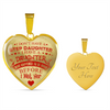 I DON'T HAVE A STEPDAUGHTER, SILVER OR GOLD FINISHED HEART SHAPED NECKLACE AND BANGLE BRACELET (RED ON TRANSPARENT) EO - podprintz.com