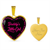 Daddy's Little Girl Silver or Gold Finished Heart Necklace or Bangle Bracelet (Engraving Option) - podprintz.com