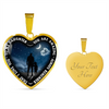 My Daughter, You are Amazing, Silver or Gold Finished Heart Shaped Necklace or Bracelet Moon & Stars (Engraving Option) - podprintz.com