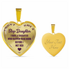 I DON'T HAVE A STEPDAUGHTER, BORN BEFORE I MET HER, SILVER OR GOLD FINISHED HEART SHAPED NECKLACE AND BANGLE BRACELET (PURPLE ON TRANSPARENT) EO - podprintz.com