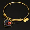 My Daughter, You are Amazing, Silver or Gold Finished Heart Shaped Necklace (Pink Sunset Deck Edition) EO - podprintz.com