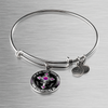 I Can Do All Things Through Christ - Silver Finished Circle Bangle Bracelet - podprintz.com