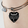 MY DAUGHTER YOU ARE PRECIOUS, SUNSHINE, JOY LOVE MOM - SILVER AND GOLD FINISHED HEART SHAPED NECKLACE (WHITE ON BLACK) - podprintz.com