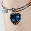 My Daughter, You are Amazing, Silver or Gold Finished Heart Shaped Necklace or Bracelet Moon & Stars (Engraving Option) - podprintz.com