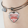 I DON'T HAVE A STEPDAUGHTER, SILVER OR GOLD FINISHED HEART SHAPED NECKLACE AND BANGLE BRACELET (RED ON TRANSPARENT) EO - podprintz.com