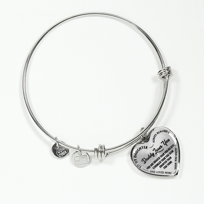 Daddy Loves You Father/Daughter Necklace Black on Transparent - podprintz.com