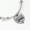 I DON'T HAVE A STEPDAUGHTER, SILVER OR GOLD FINISHED HEART SHAPED BANGLE BRACELET (BLACK ON TRANSPARENT) - podprintz.com