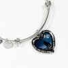MY DAUGHTER, YOU ARE AMAZING, SILVER OR GOLD FINISHED HEART SHAPED BRACELET (MOON & STARS EDITION) - podprintz.com
