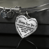 Daddy Loves You Father/Daughter Necklace Black on Transparent - podprintz.com