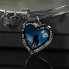 My Daughter, You are Amazing, Silver or Gold Finished Heart Shaped Necklace or Bracelet Moon & Stars (Engraving Option) - podprintz.com