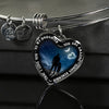 MY DAUGHTER, YOU ARE AMAZING, SILVER OR GOLD FINISHED HEART SHAPED BRACELET (MOON & STARS EDITION) - podprintz.com