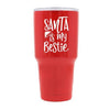 Santa Is My Bestie - Red Stainless Steel Mug - podprintz.com