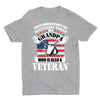 RELENTLESS POWER OF GRANDPA, WHO IS ALSO A VETERAN: SHIRT, HOODIE, SWEATER (GRANDPA GIFT) - podprintz.com