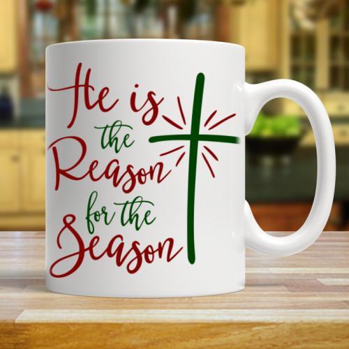 He Is The Reason For This Season - White Coffee Mug - podprintz.com