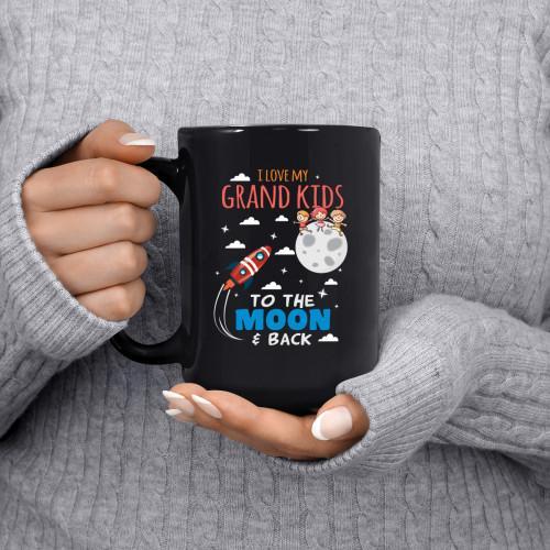 I LOVE MY GRAND KIDS TO THE MOON AND BACK - COFFEE MUG - podprintz.com
