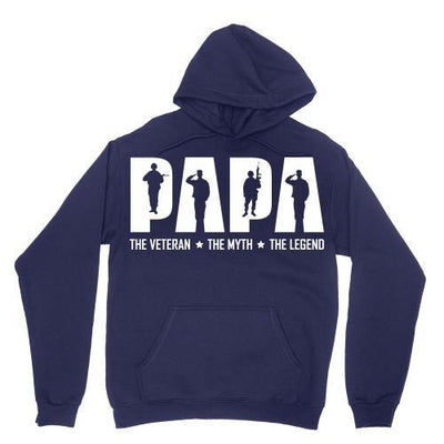 Papa: Veteran, Myth, Legend Shirt, Hoodie, Sweater (Father/Grandfather Gift) - podprintz.com