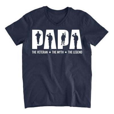 Papa: Veteran, Myth, Legend Shirt, Hoodie, Sweater (Father/Grandfather Gift) - podprintz.com