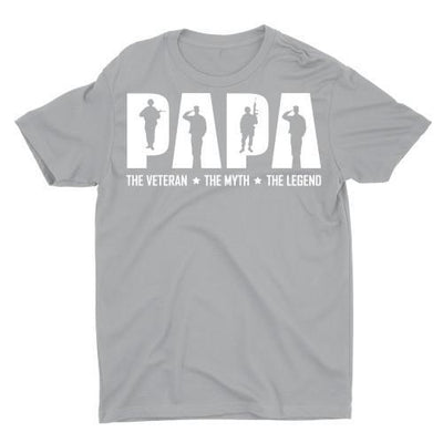 Papa: Veteran, Myth, Legend Shirt, Hoodie, Sweater (Father/Grandfather Gift) - podprintz.com