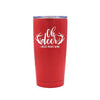 Oh Deer I Need More Wine - Red Stainless Steel Mug - podprintz.com