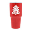 LETS GET IT (CHRISTMAS TREE) - RED STAINLESS STEEL MUG - podprintz.com
