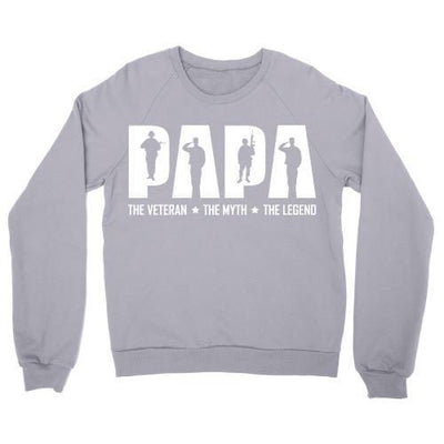 Papa: Veteran, Myth, Legend Shirt, Hoodie, Sweater (Father/Grandfather Gift) - podprintz.com