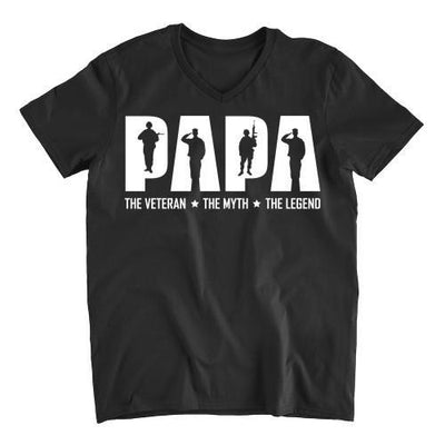 Papa: Veteran, Myth, Legend Shirt, Hoodie, Sweater (Father/Grandfather Gift) - podprintz.com