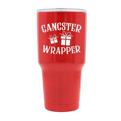 Gangster Wrapper - Red Stainless Steel Mug - podprintz.com