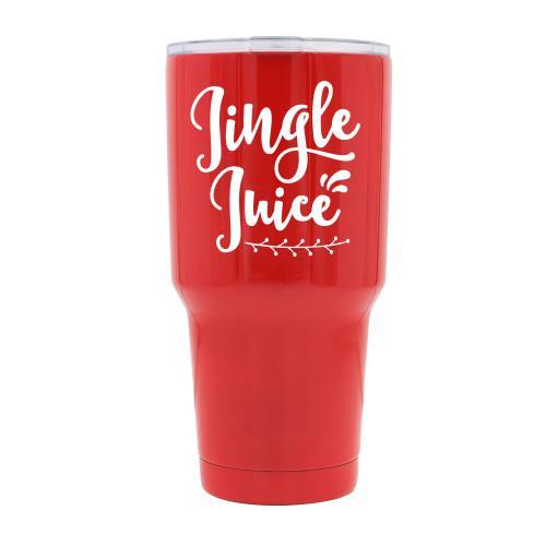 JINGLE JUICE - RED STAINLESS STEEL MUG - podprintz.com