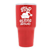 Stop Elfin Around - Red Stainless Steel Mug - podprintz.com