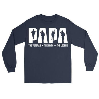 Papa: Veteran, Myth, Legend Shirt, Hoodie, Sweater (Father/Grandfather Gift) - podprintz.com